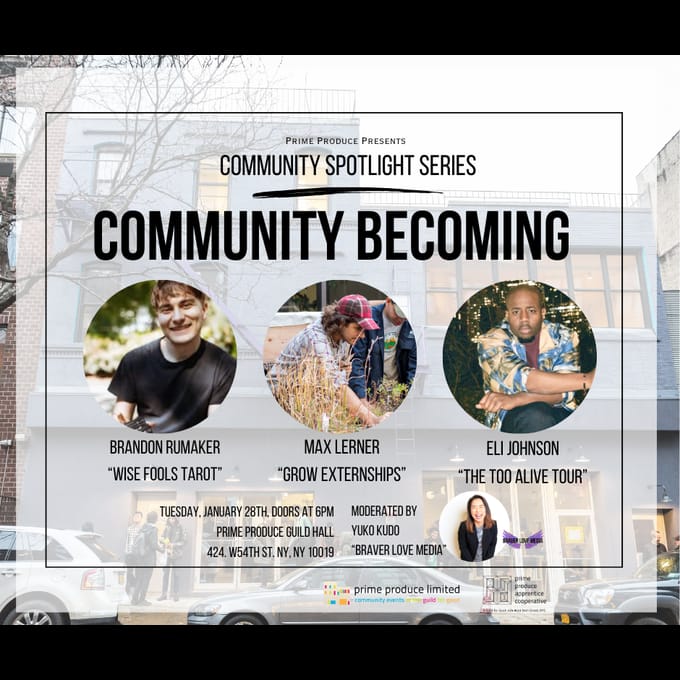 Flier for Community Spotlight Series: Community Becoming